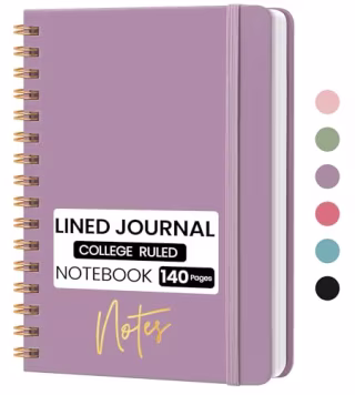 Lined Spiral Journal Notebook