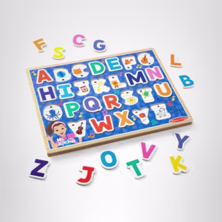 Melissa & Doug Ms. Rachel Wooden Phonics Alphabet Sound Puzzle