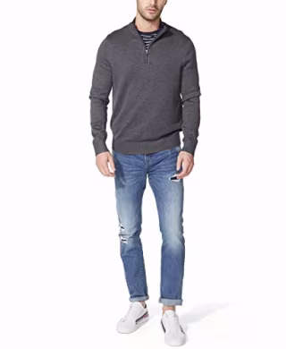 Nautica Men's Quarter-Zip Sweater