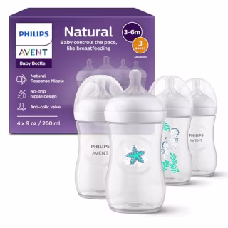 Philips Avent Natural Baby Bottles (Pack of 4)