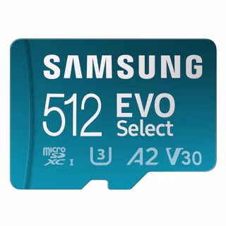 Samsung Evo Select microSDMemory Card + Adapter 512GB