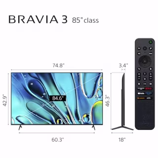 Sony 85-in. Class 4K Ultra HD BRAVIA 3 LED Smart TV