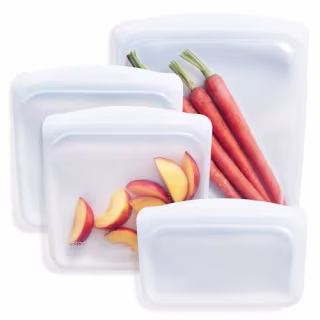 StasherSilicone Reusable Food Storage Bags (4-Pack)