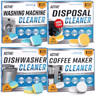 Active Washer Dishwasher Disposal & Coffee Cleaner Tablets