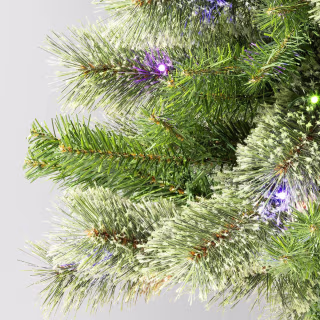 Wondershop Pre-Lit Dual Color Slim Virginia Pine Artificial Christmas Tree (6.5 Foot)