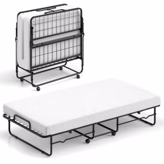 Costway Twin Size Folding Rollaway Guest Bed