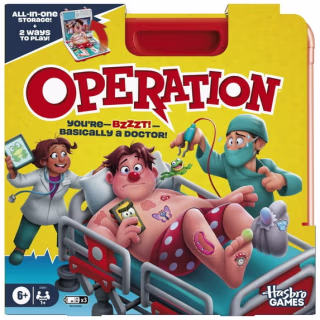 Operation Electronic Board Game with All-in-One Carrying Case