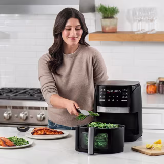 Gourmia Digital Window Air Fryer with 12 Presets (6 Quart)