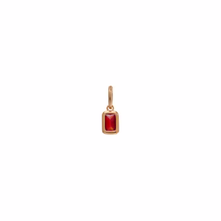 Tiny Tags Baguette Birthstone Charm