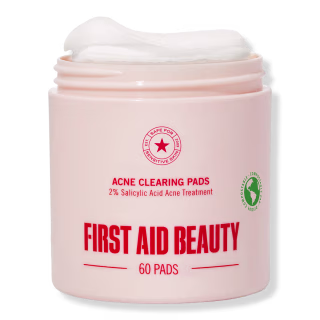 First Aid Beauty Acne Clearing Pads 2% Salicylic Acid Acne Treatment