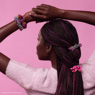 Lisa Frank x Kitsch Ruched Satin Scrunchies