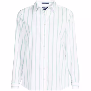Lands' End No Iron Button Front Shirt