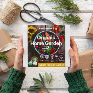 Spade to Fork Organic Edible Flower Garden Seed Kit