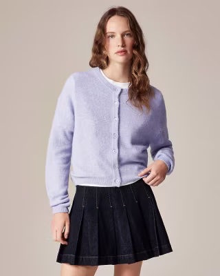 J.Crew Supersoft Bubble-hem Cardigan