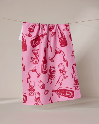 Geometry Wining and Dining Tea Towel
