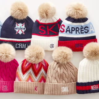 Mark & Graham Faux Fur Pom Pom Hat