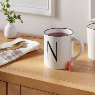 Threshold Stoneware Monogram Mug