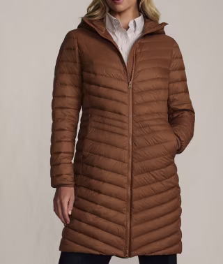 Lands' End Ultralight Packable Long Down Coat