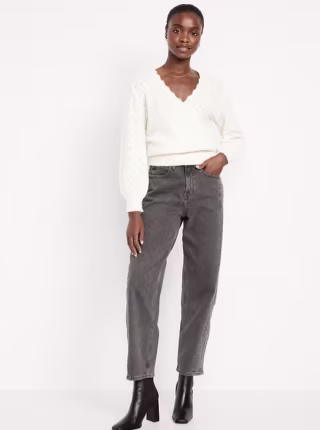 Old Navy High-Waisted Barrel Ankle Jeans