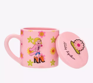 Box Lunch "Lizzie McGuire" Cartoon Lizzie Floral Mug