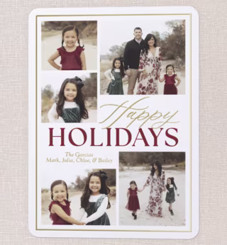 Classic Yuletide Holiday Card