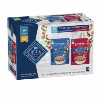 Blue Buffalo Delectables Chicken & Beef Dinner Grain-Free Wet Dog Food Topper