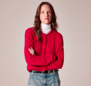 J.Crew Supersoft Bubble-hem Cardigan