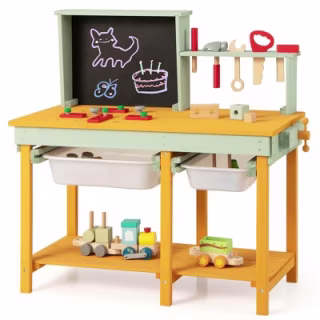 Costway Kids Wooden Toy Workbench 