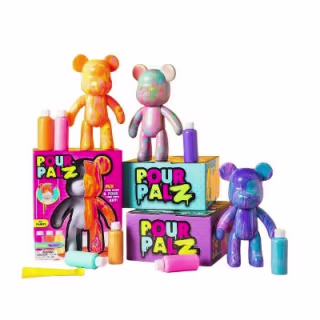 Pour Palz Paint Bear Keyring