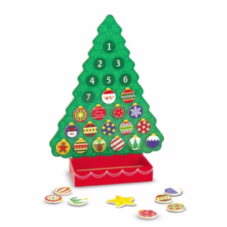 Melissa & Doug Countdown to Christmas Wooden Advent Calendar 