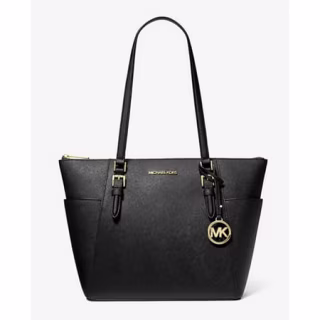 Michael Kors Jet Set Top-Zip Saffiano Leather Tote