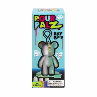 Pour Palz Paint Bear Keyring