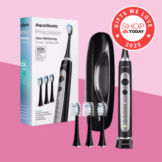 AquaSonic Precision Ultra-Whitening Rechargeable Electric Toothbrush