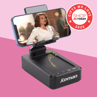 Jteman Cell Phone Stand with Wireless Bluetooth Speaker