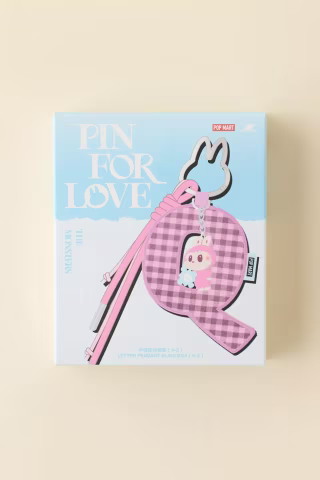 POP MART The Monsters Labubu Pin For Love Series N-Z Blind Box Keychain