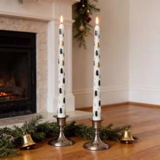 Printed Taper Candle Set