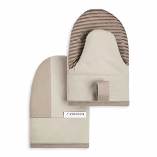 KitchenAid Beacon Two-Tone Non-Slip Mini Oven Mitt Set