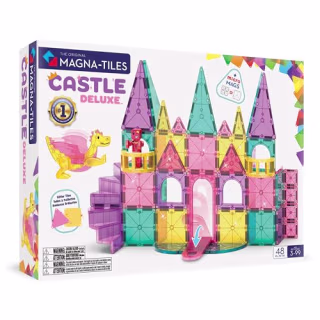 Magna-Tiles Castle DLX 48-Piece Magnetic Construction Set