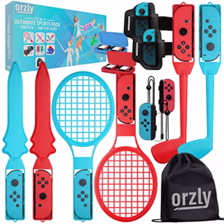 Orzly Switch Sports Games 2024 Accessories Bundle Pack