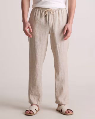 Quince 100% European Linen Drawstring Beach Pants