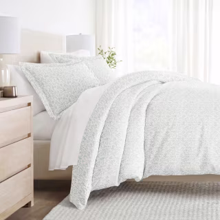 Becky Cameron Quatrefoil & Farmhouse Vine Prints 3PC Duvet Cover & Shams Set