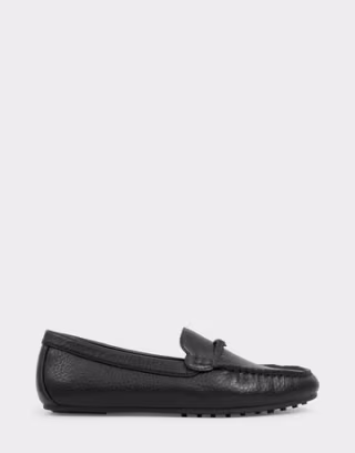 Aerosoles Comfortable Women's Driver In Black Faux Leather
