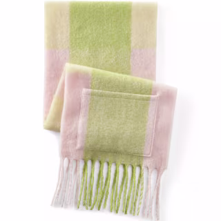 Lands' End Brushed Blanket Fringe Scarf