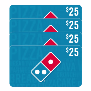 Domino's $25 Restaurant eGift Cards (for 4)