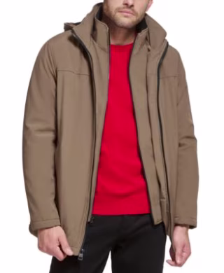Calvin Klein Men’s Infinite Stretch Jacket With Polar Fleece Lined Bib