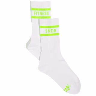 FitnessSnob Not Your Basic Crew Socks