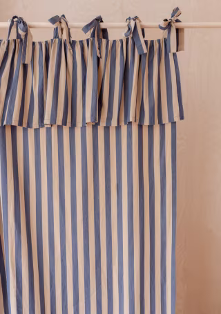TBCo Cotton Tie-Top Curtains