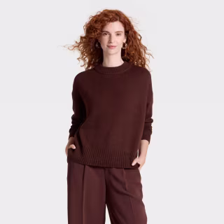 A New Day Woolen Crew Pullover Sweater