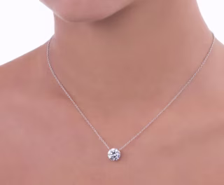 Anna Zuckerman Just Like Diamond Only Better Necklace in 1 Carat