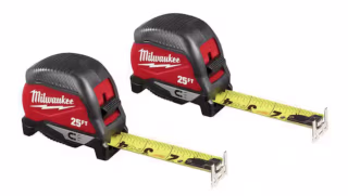 Milwaukee 25 ft. Compact Magnetic Tape Measure (Pack of 2)